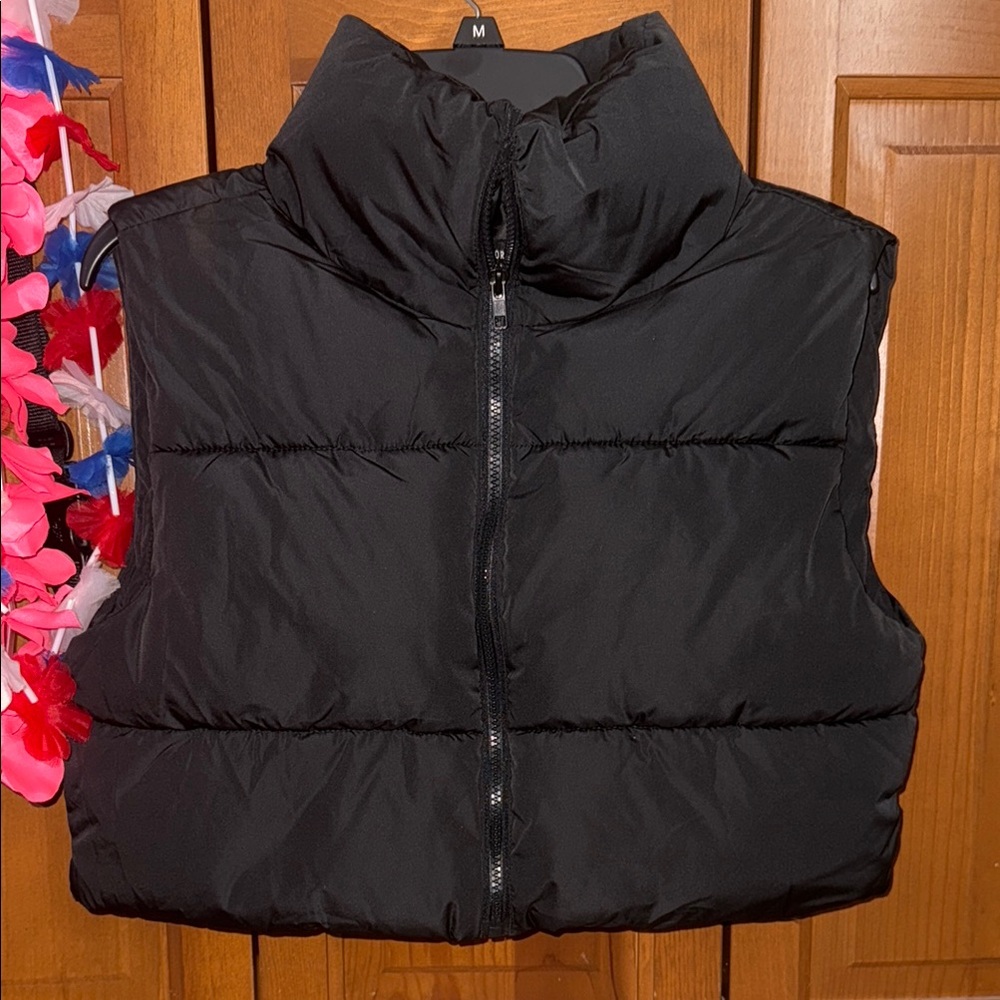 Forever 21 Black Puffer Vest